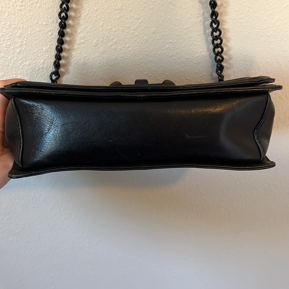 Rebecca Minkoff Black Quilted Leather Crossbody Purse - Picture 5 of 13